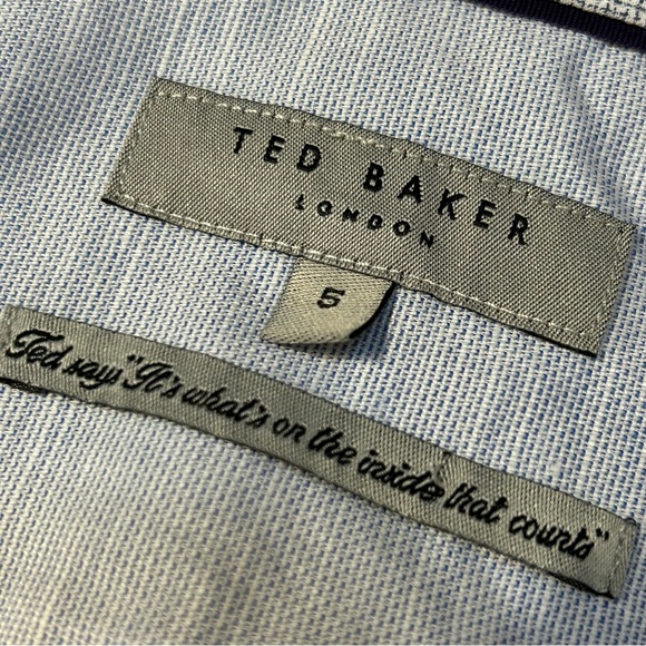 Ted Baker London Linen & Cotton Button Up Short Sleeve Shirt - Picture 6 of 10